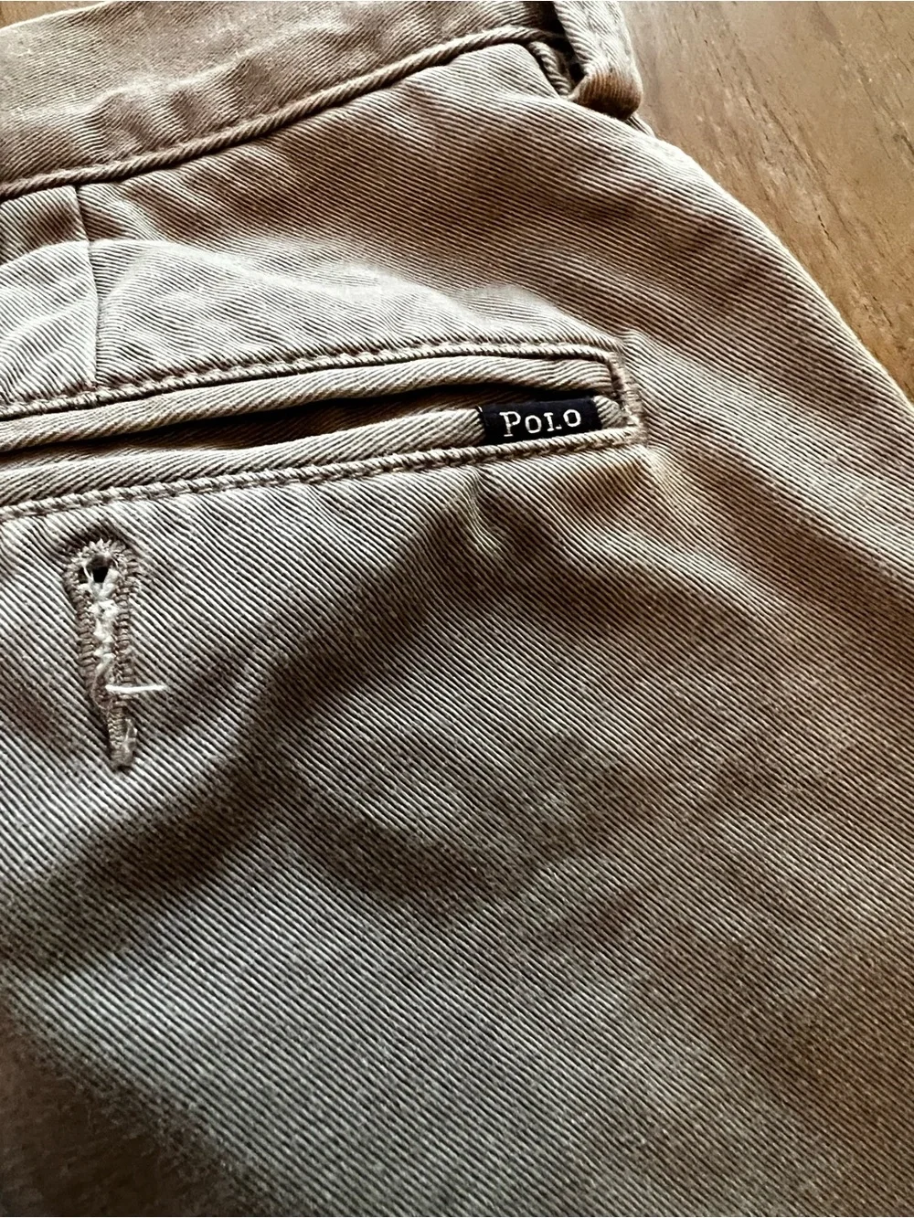 Men's Casual Cotton Ralph Lauren Polo Chinos in Gray